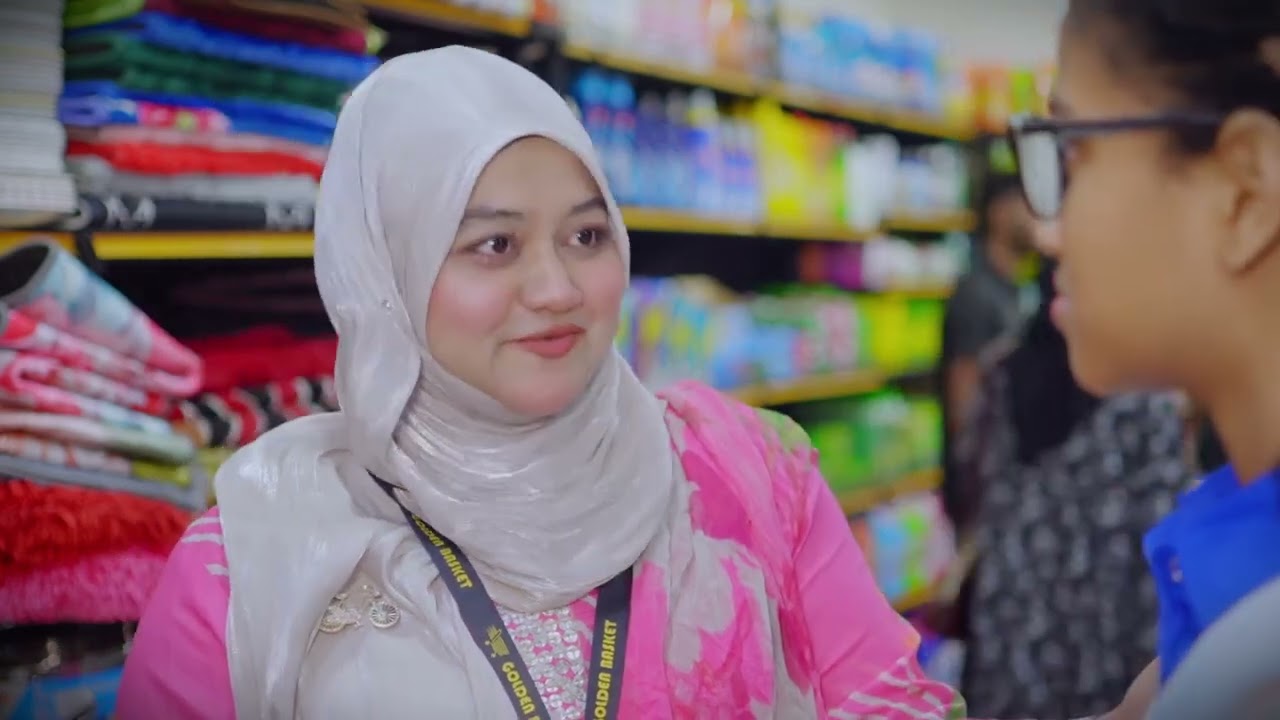 Frame from a Golden Basket campaign film